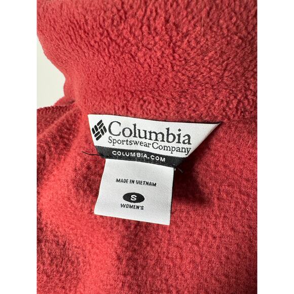 Ladies' Columbia Benton Springs Fleece Vest in Red Size S - Picture 6 of 6